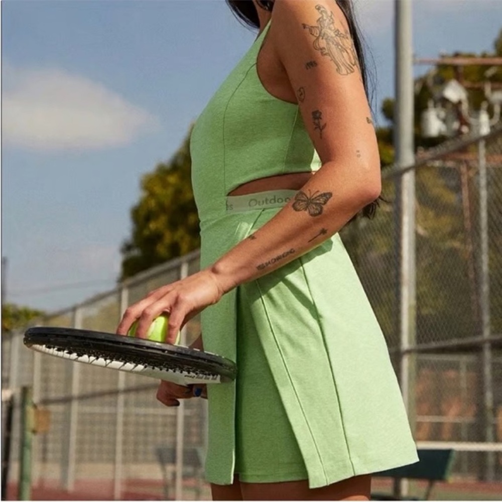 Outdoor Voices Light Green Athletic Dress